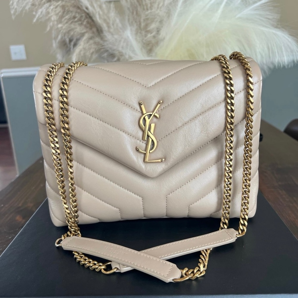 Small YSL beige LouLou
